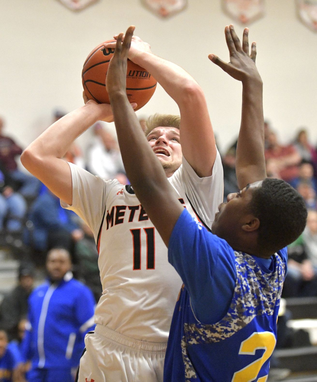 Marissa vs Lovejoy in a Class 1A boys regional basketball game